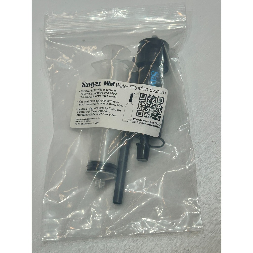 Sawyer Mini Water Filtration System Fits Soda Bottle‎ Prepper Special NEW